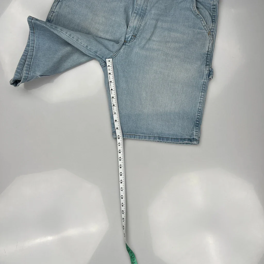 Wrangler Denim Shorts - 35W 10L Light Wash Cotton - Image 5