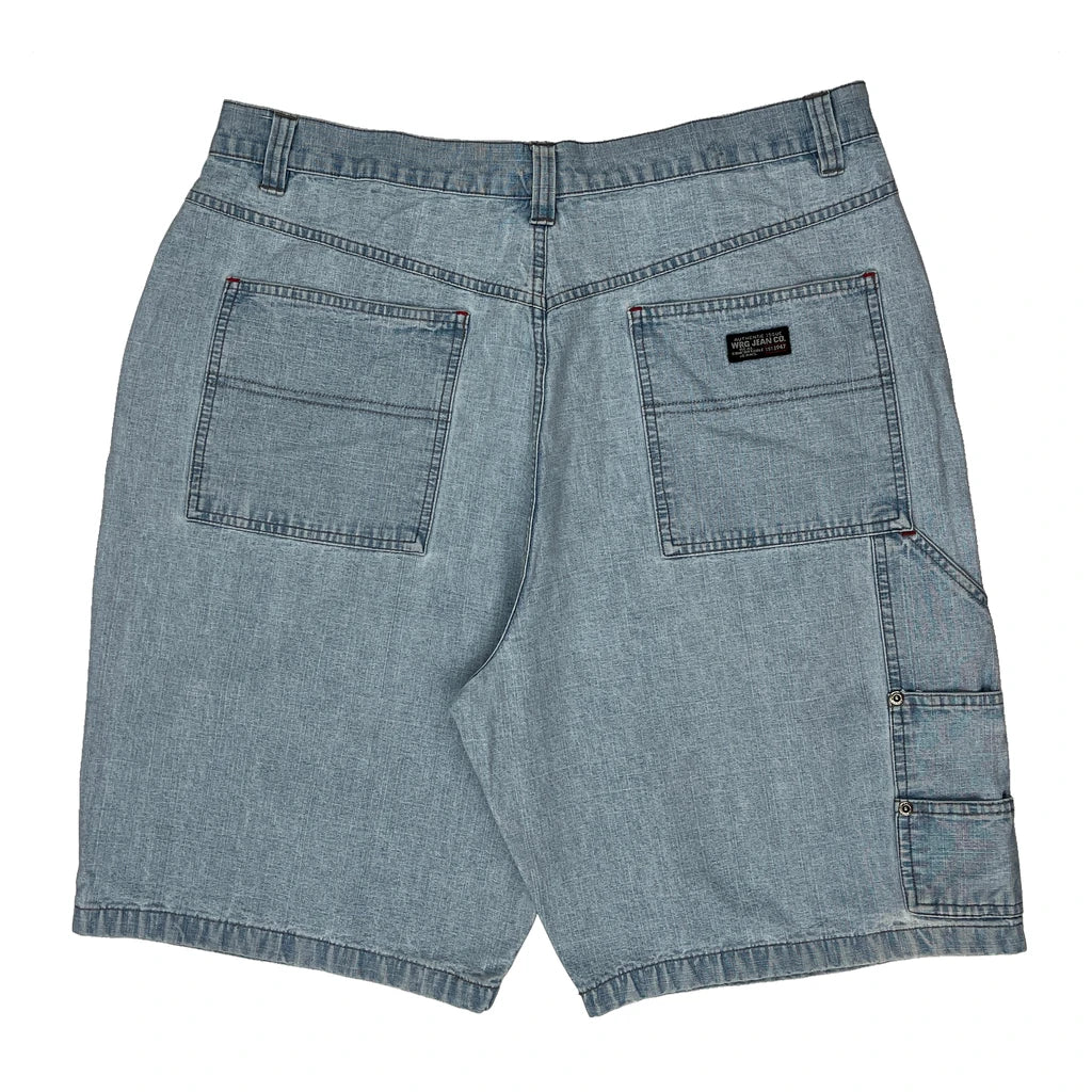 Wrangler Denim Shorts - 36W 9L Light Wash Cotton