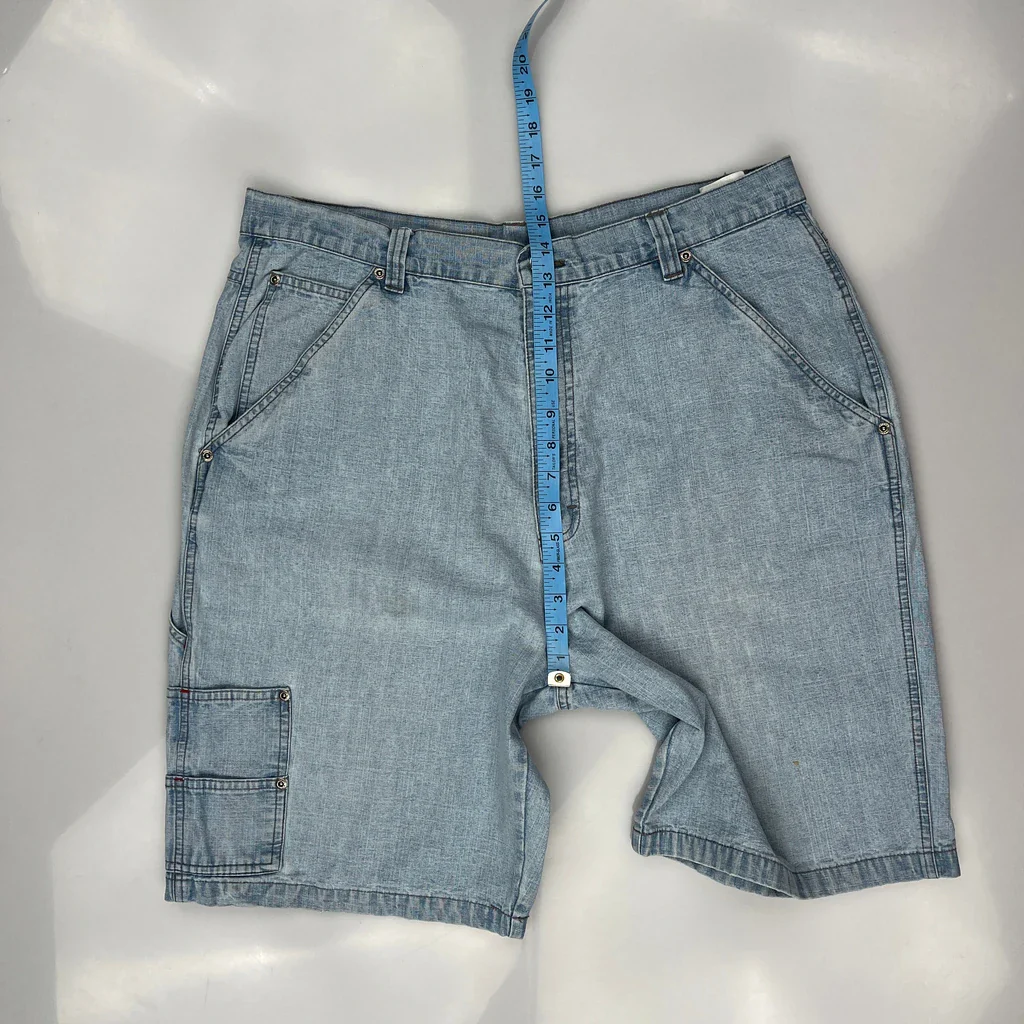 Wrangler Denim Shorts - 36W 9L Light Wash Cotton - Image 3