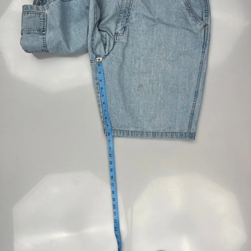 Wrangler Denim Shorts - 36W 9L Light Wash Cotton - Image 4