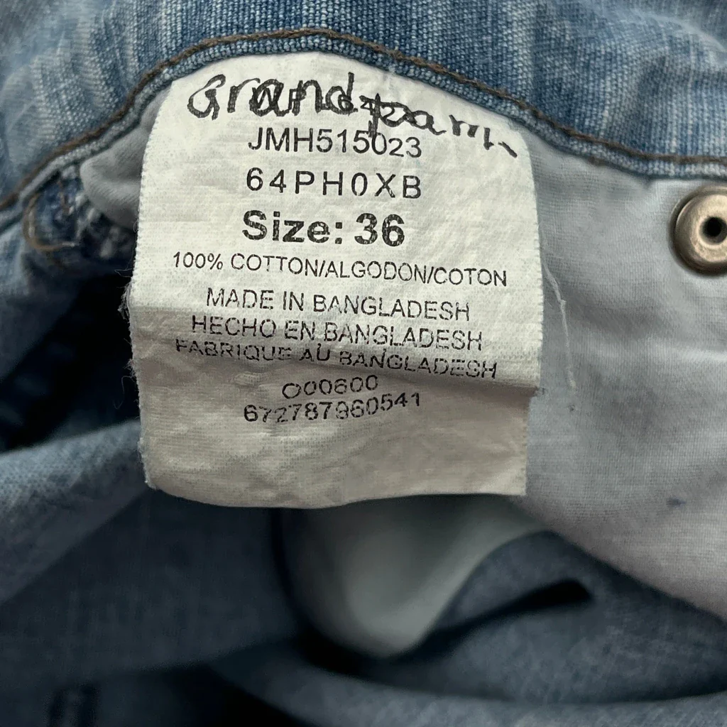 Wrangler Denim Shorts - 36W 9L Light Wash Cotton - Image 5