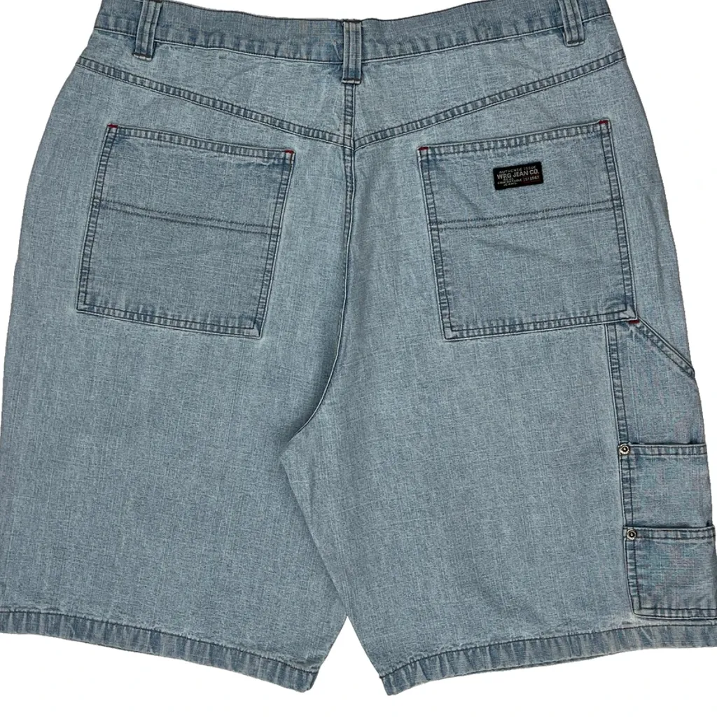 Wrangler Denim Shorts - 36W 9L Light Wash Cotton - Image 7