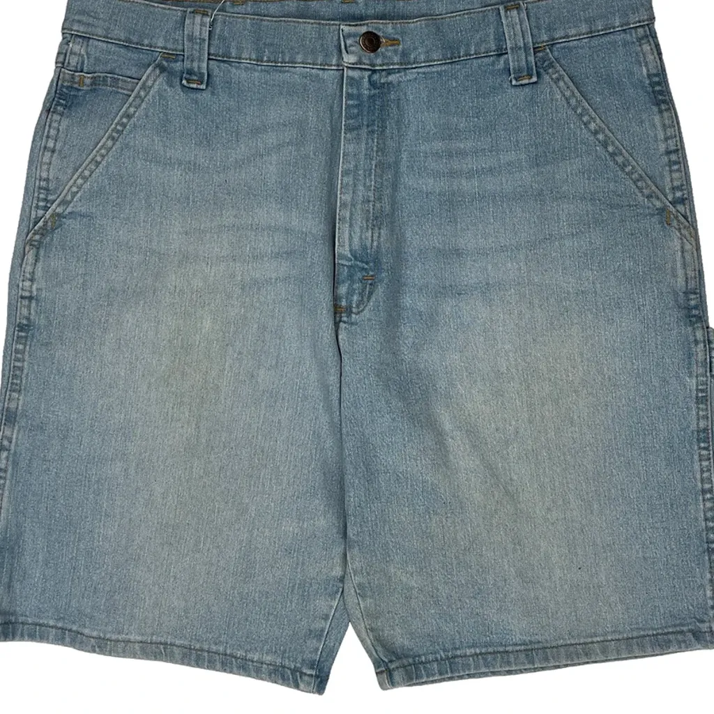 Wrangler Denim Shorts - 36W 9L Light Wash Cotton - Image 10