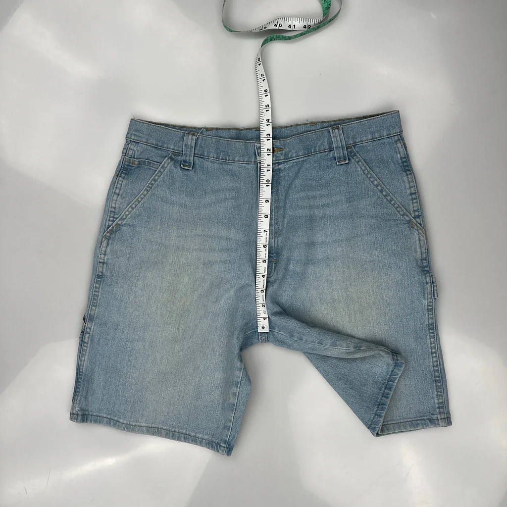 Wrangler Denim Shorts - 36W 9L Light Wash Cotton - Image 4
