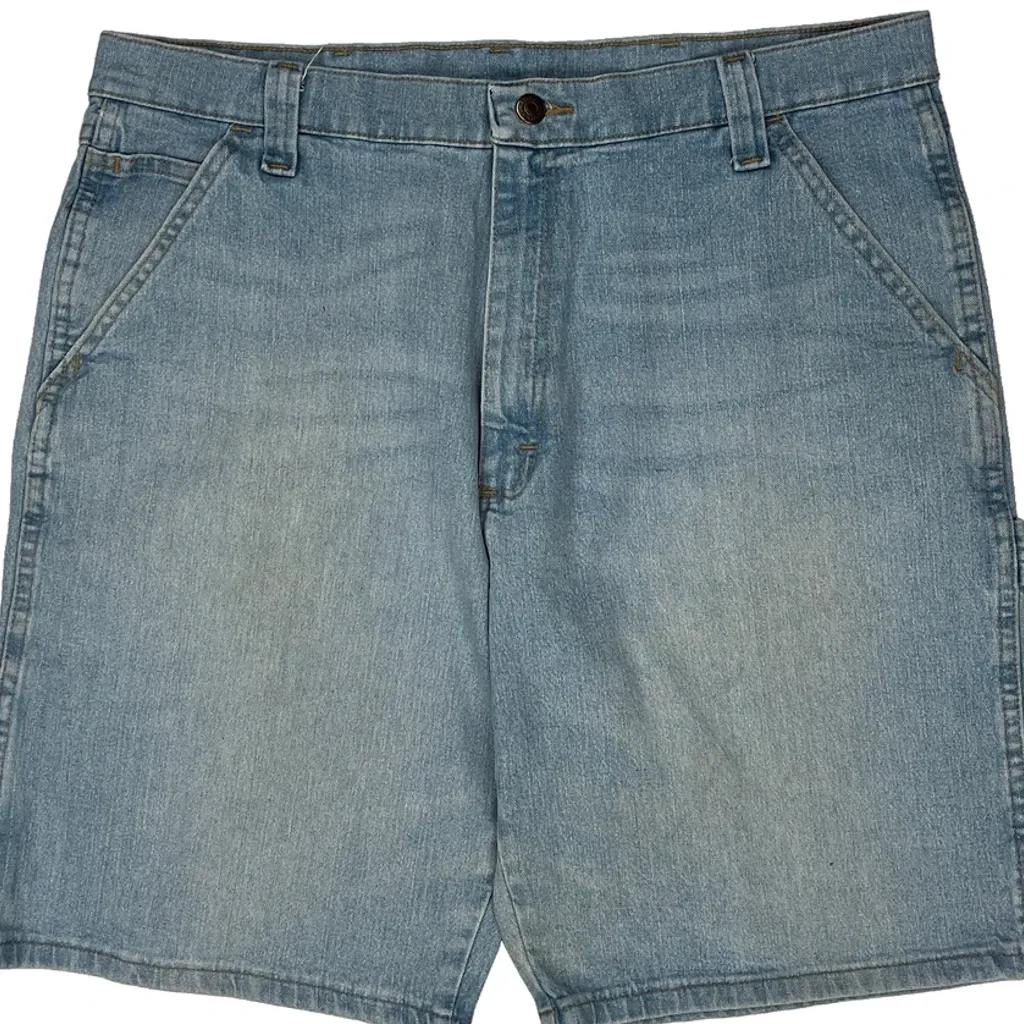 Wrangler Denim Shorts - 36W 9L Light Wash Cotton - Image 9