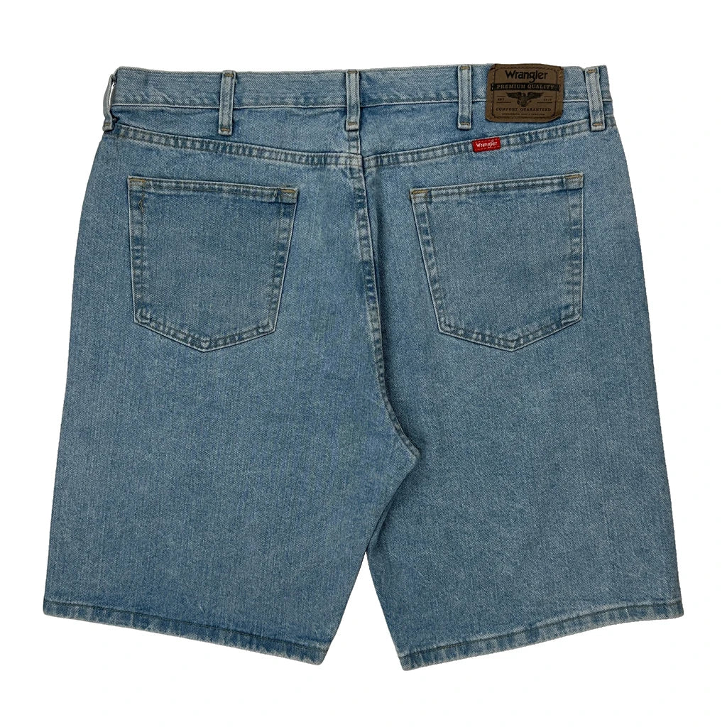 Wrangler Denim Shorts - 38W 9L Light Wash Denim