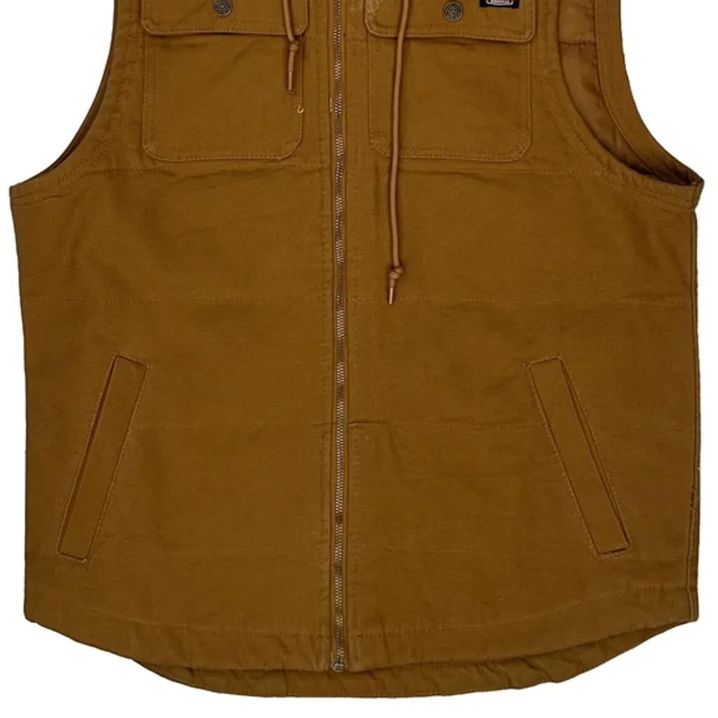 Wrangler Gilet - Medium Brown Cotton - Image 4