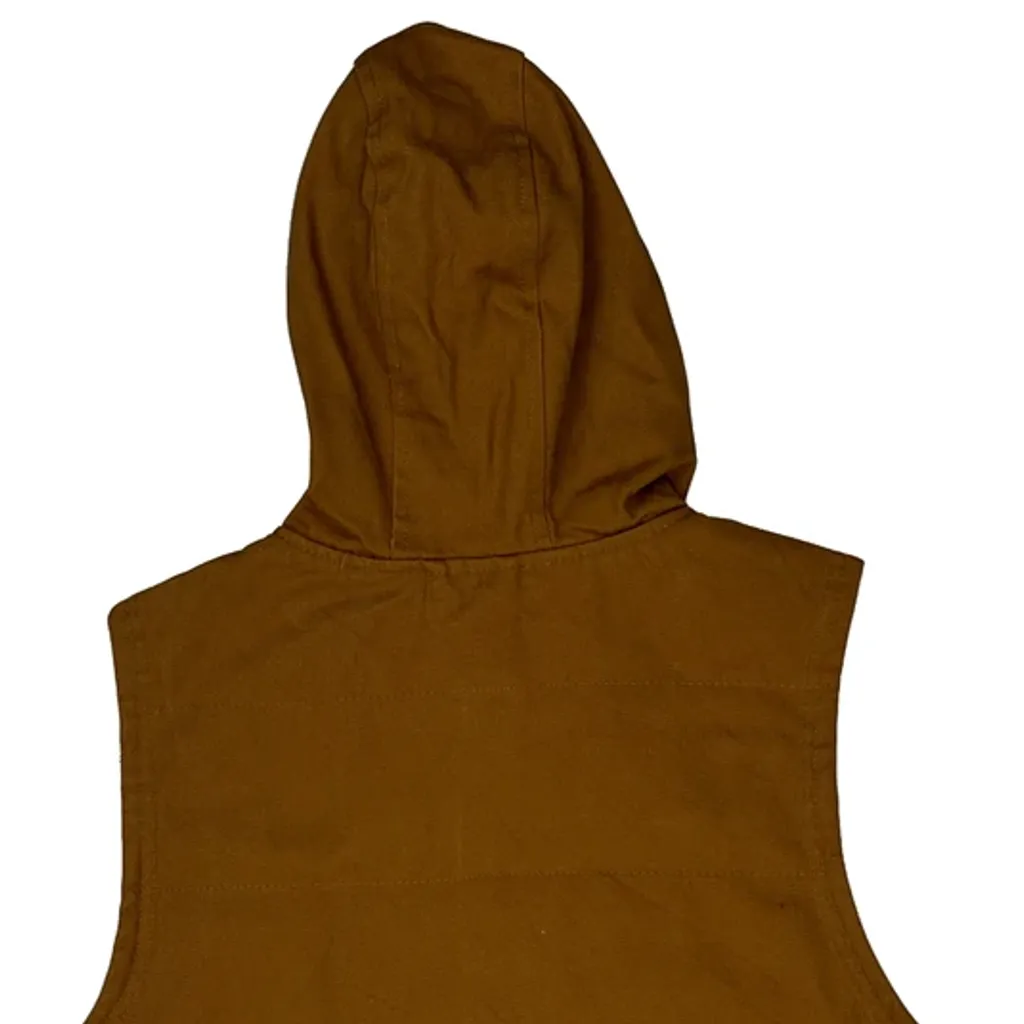 Wrangler Gilet - Medium Brown Cotton - Image 7