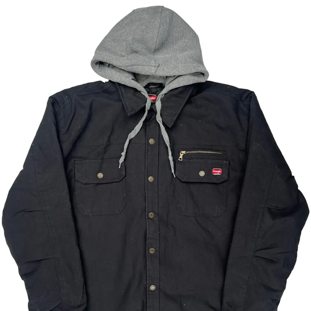 Wrangler Jacket - XL Black Cotton - Image 5