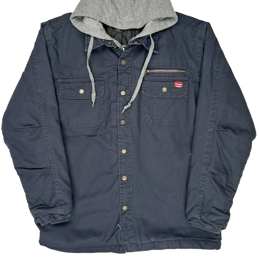 Wrangler Jacket - Large Navy Cotton - Image 4