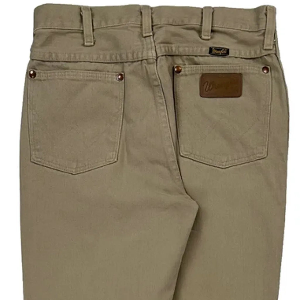 Wrangler Jeans - 28W 35L Beige Cotton - Image 6