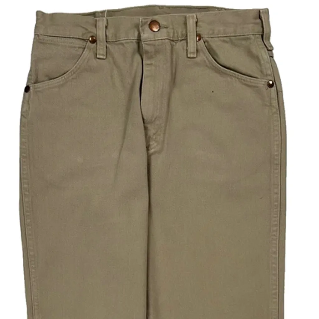 Wrangler Jeans - 28W 35L Beige Cotton - Image 8