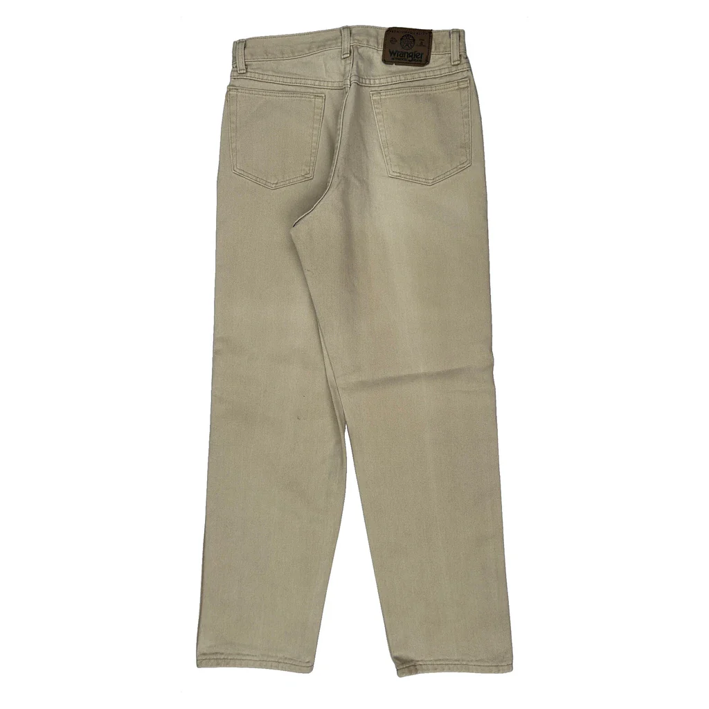 Wrangler Jeans - 29W 31L Beige Cotton