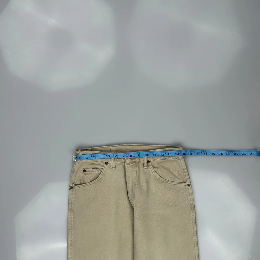 Wrangler Jeans - 29W 31L Beige Cotton - Image 3