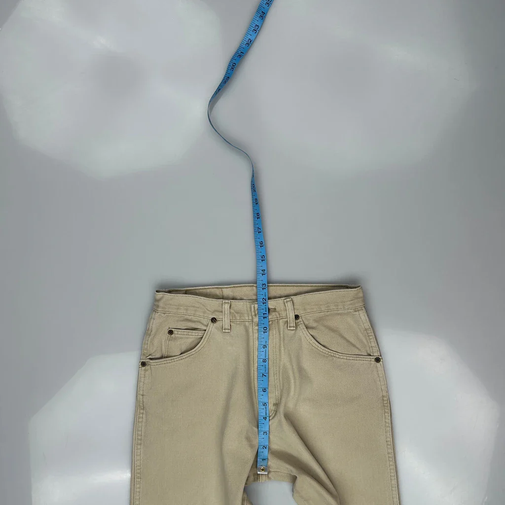 Wrangler Jeans - 29W 31L Beige Cotton - Image 4