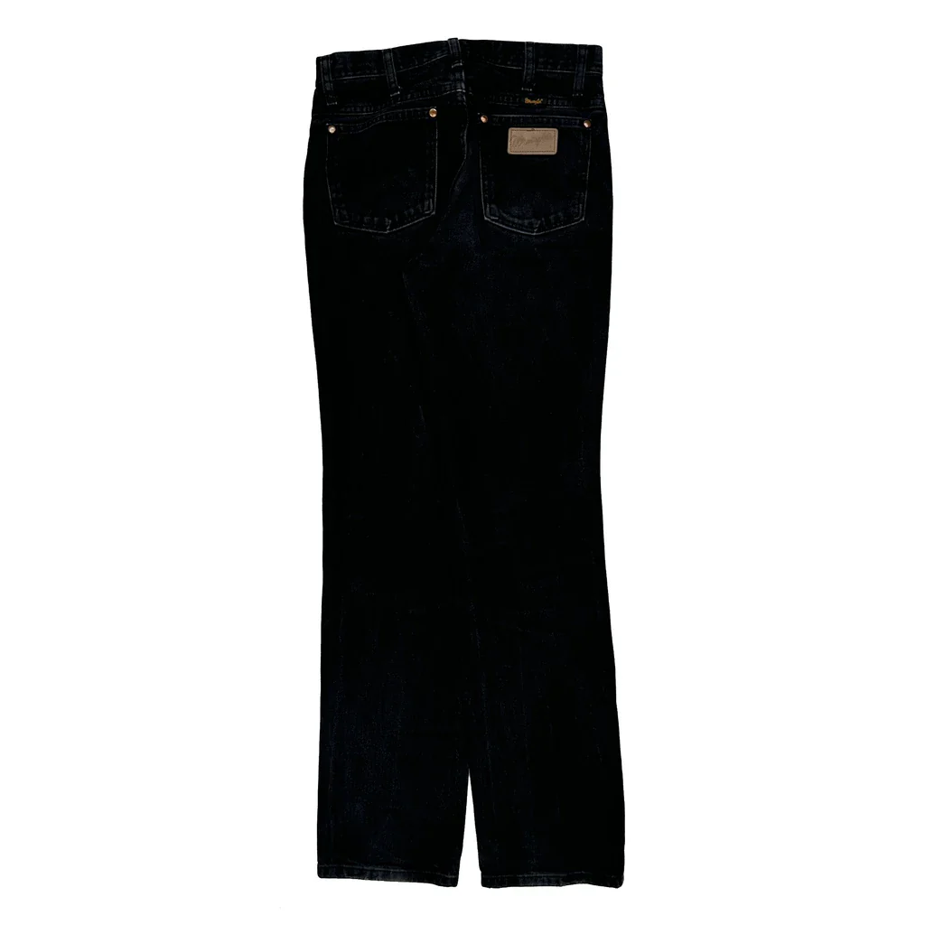 Wrangler Jeans - 29W 34L Black Cotton