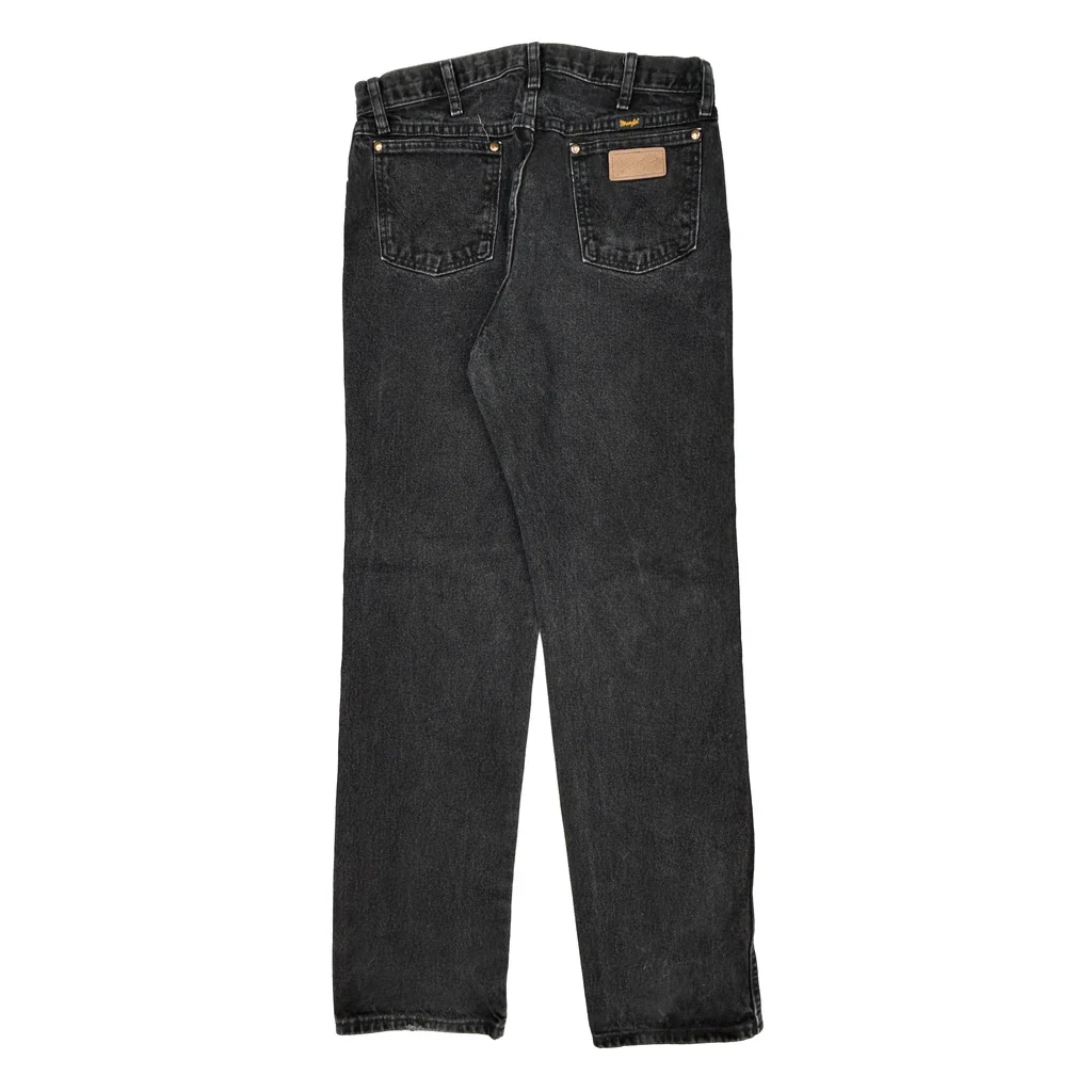 Wrangler Jeans - 33W 34L Black Cotton