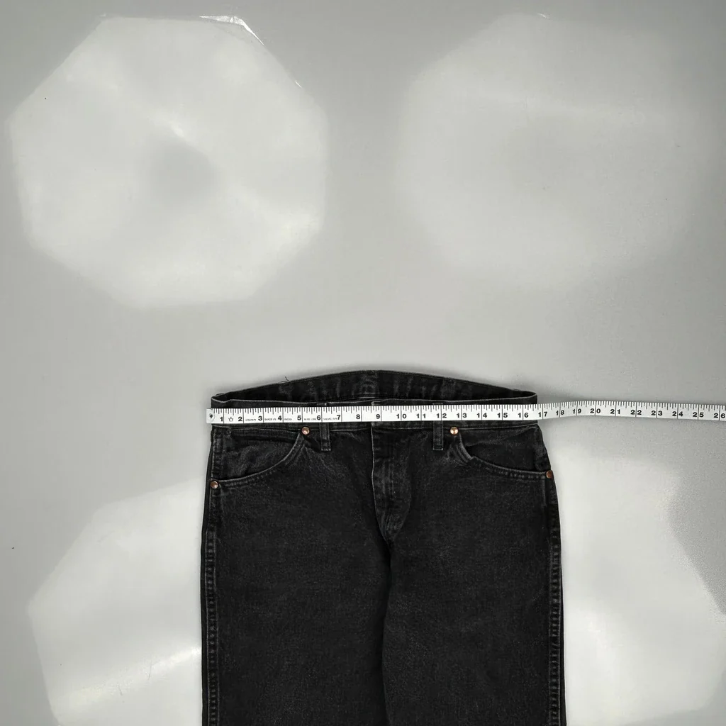 Wrangler Jeans - 33W 34L Black Cotton - Image 3