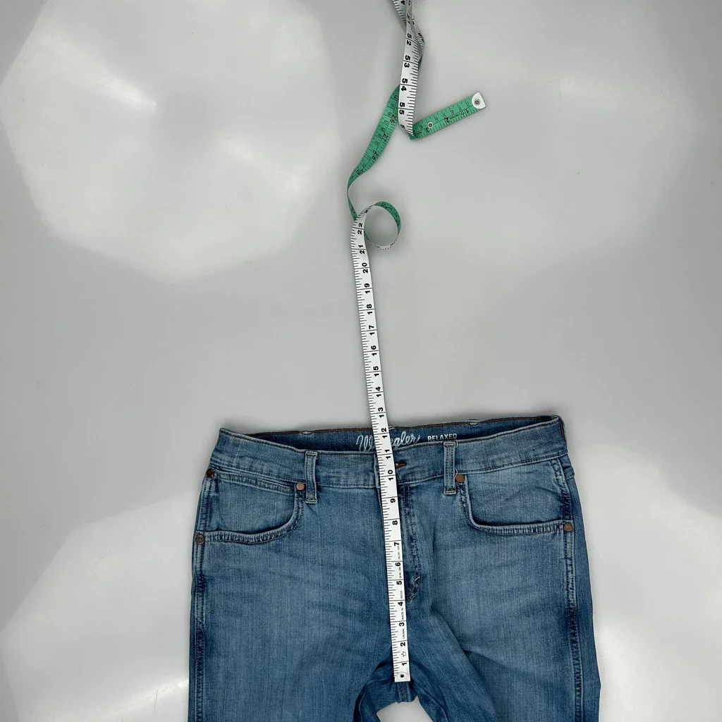 Wrangler Boot Cut Jeans - 33W 31L Blue Denim - Image 4
