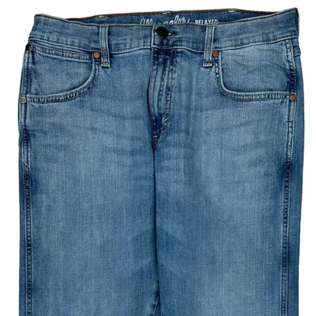 Wrangler Boot Cut Jeans - 33W 31L Blue Denim - Image 9