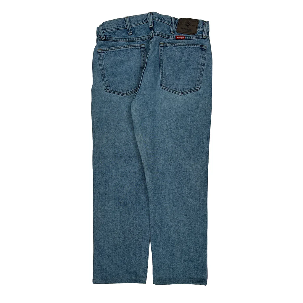 Wrangler Jeans - 33W 28L Blue Cotton