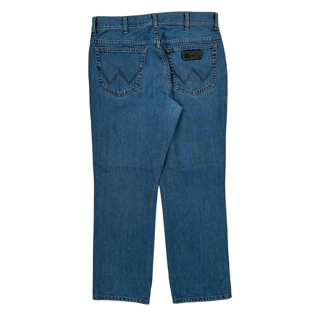 Wrangler Jeans - 33W 30L Blue Cotton