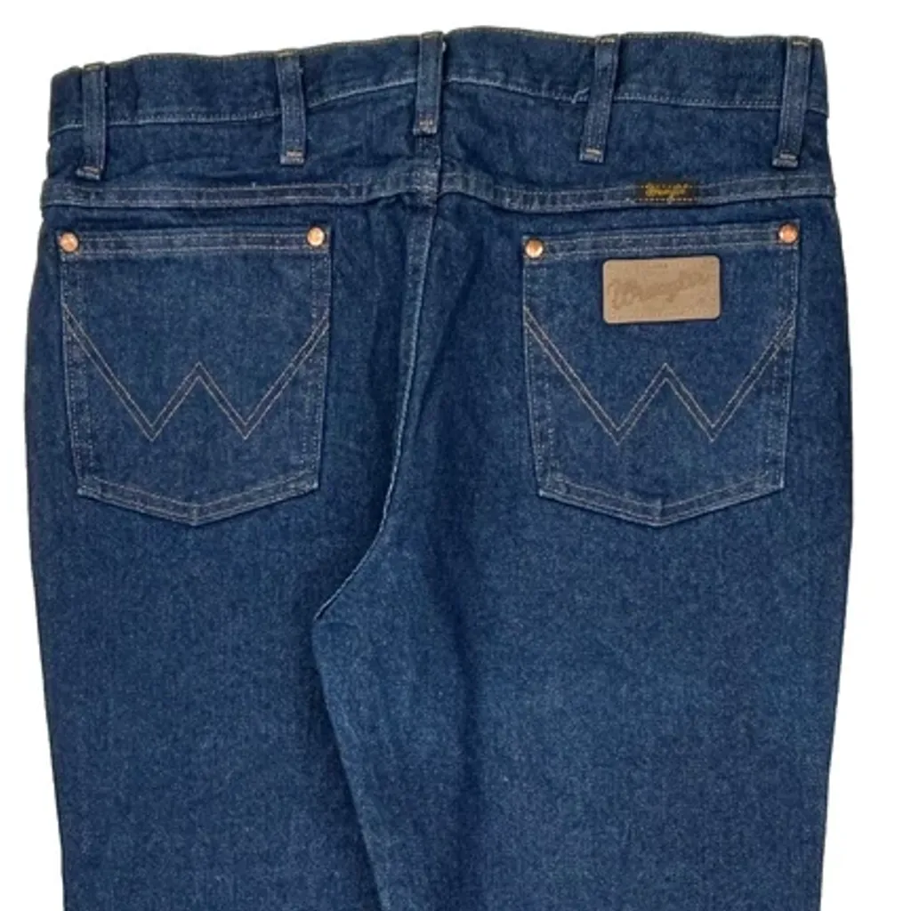 Wrangler Boot Cut Jeans - 34W 30L Blue Denim - Image 8