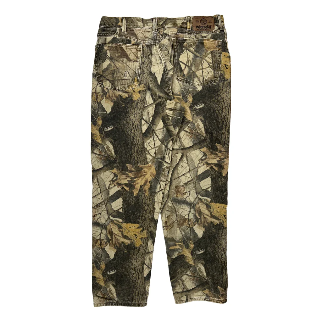 Wrangler Camo Jeans - 34W 34L Camo Cotton