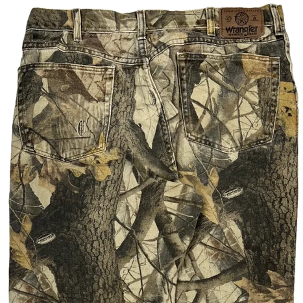 Wrangler Camo Jeans - 34W 34L Camo Cotton - Image 7