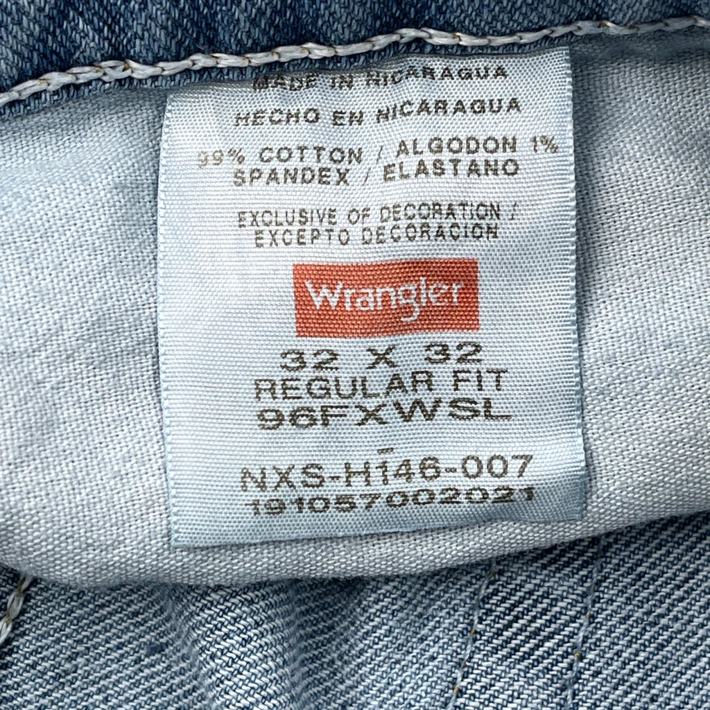 Wrangler Jeans - 32W 32L Light Wash Cotton - Image 6