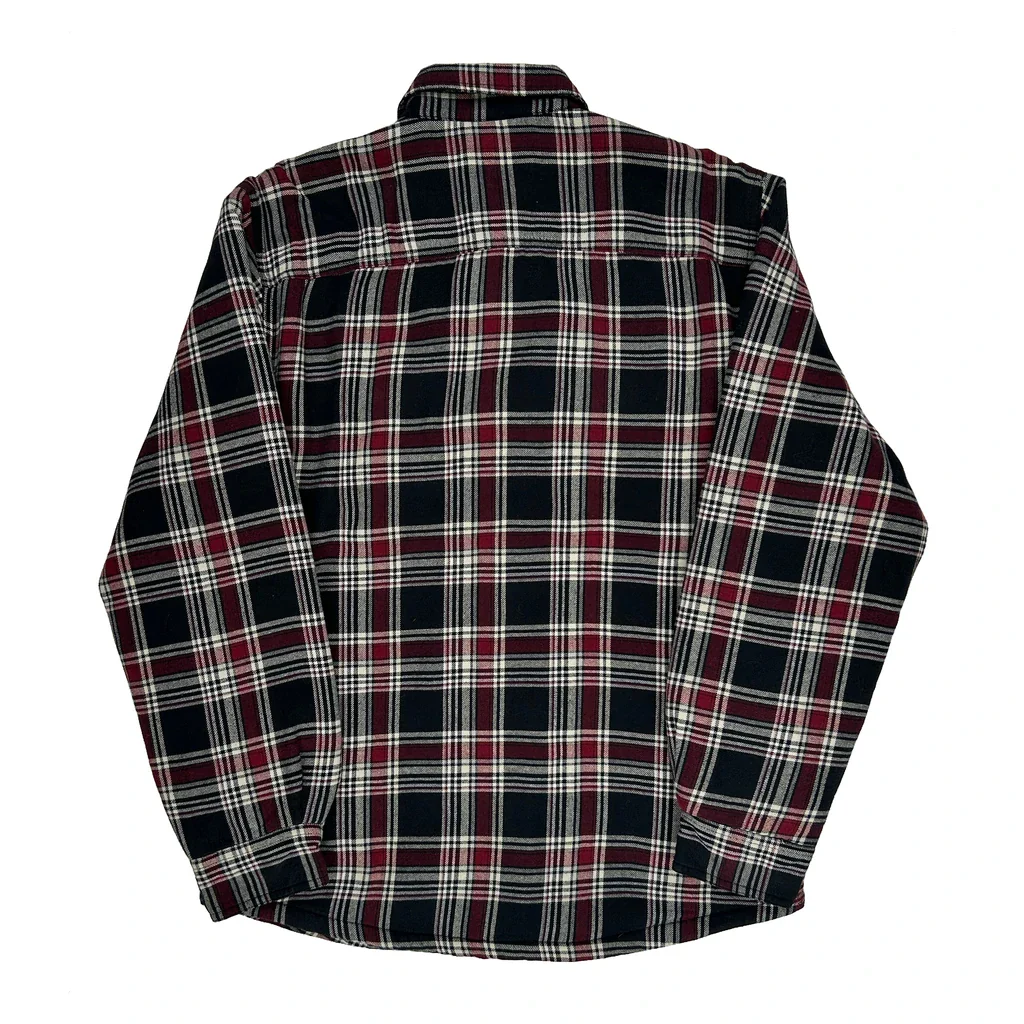 Wrangler Checked Overshirt - Medium Black Cotton - Image 2