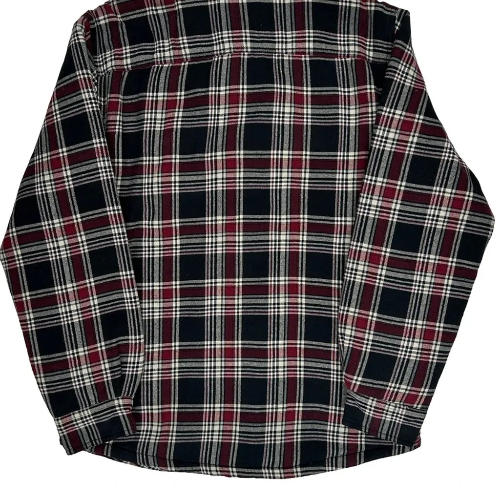 Wrangler Checked Overshirt - Medium Black Cotton - Image 6