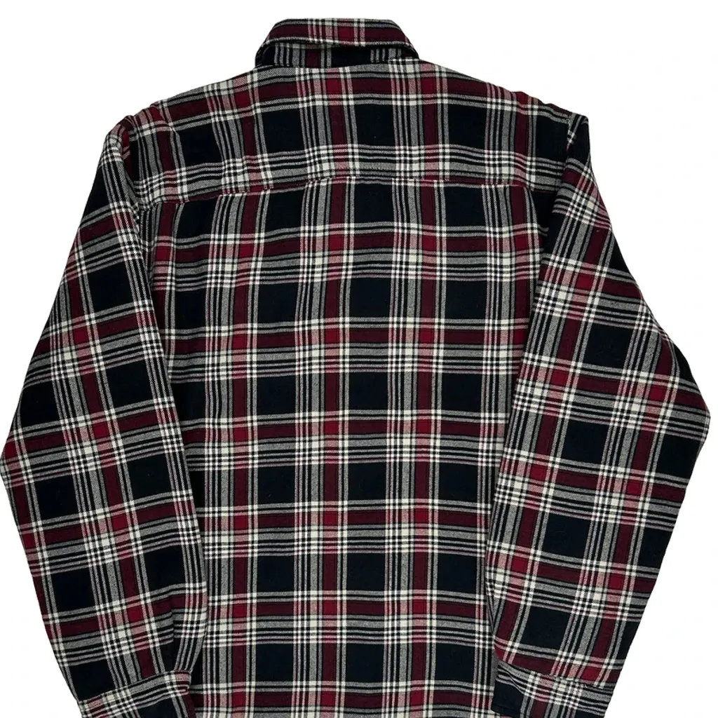 Wrangler Checked Overshirt - Medium Black Cotton - Image 7