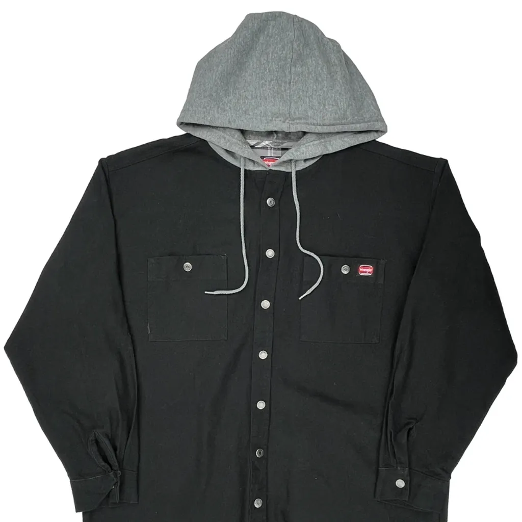 Wrangler Overshirt - XL Black Cotton - Image 4