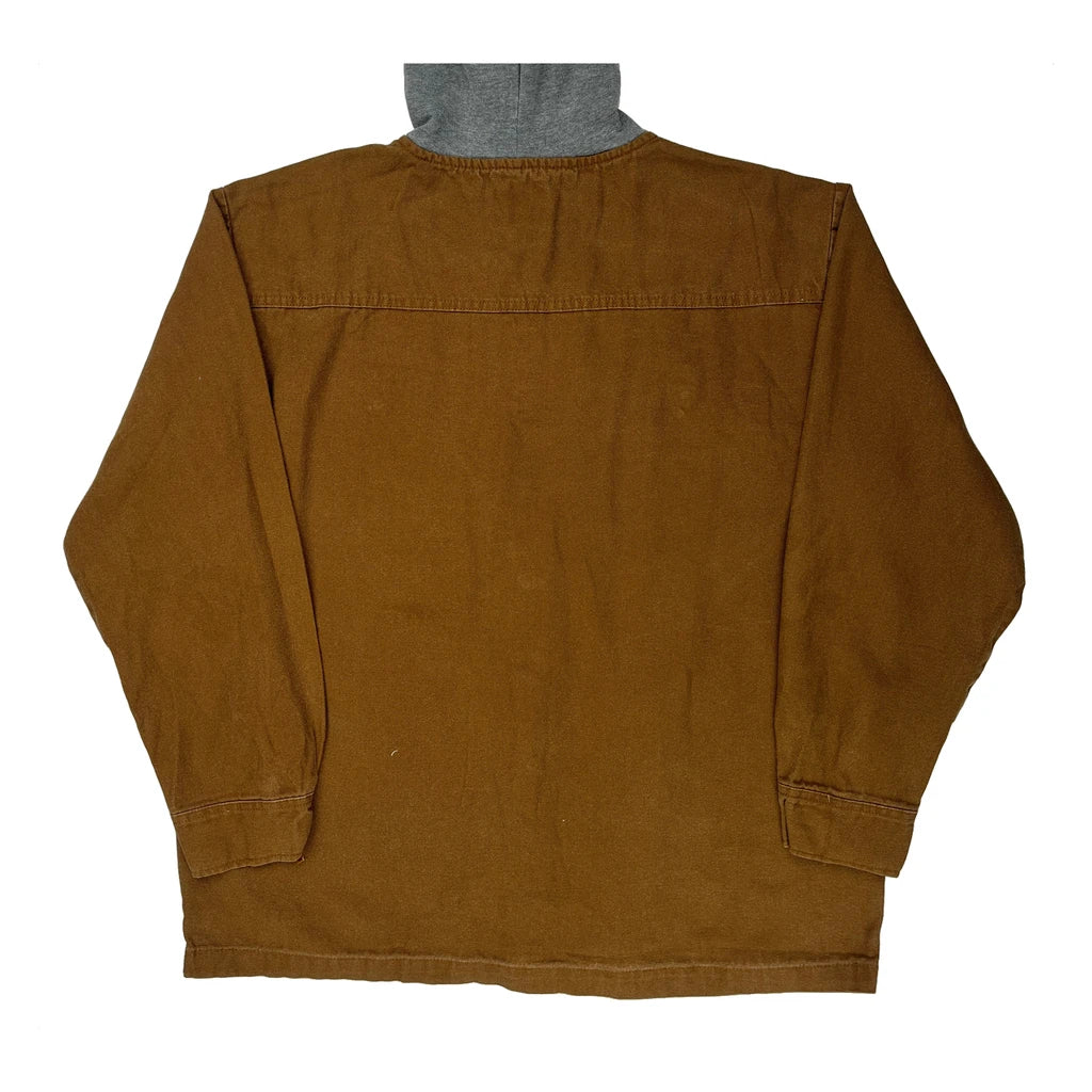 Wrangler Overshirt - Large Brown Cotton - Image 2