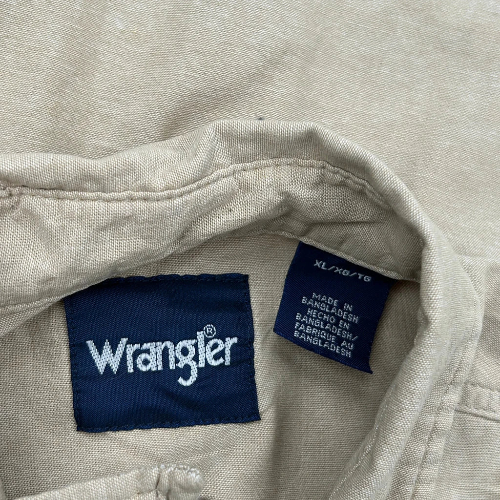 Wrangler Shirt - XL Beige Cotton - Image 3
