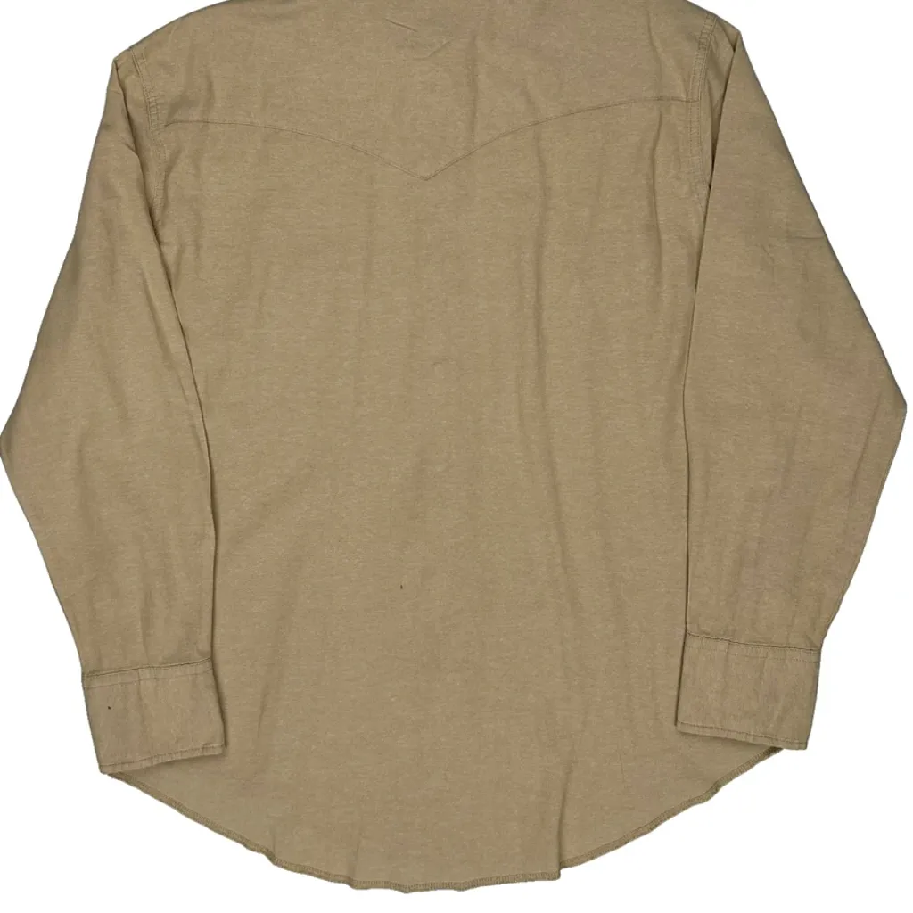 Wrangler Shirt - XL Beige Cotton - Image 7