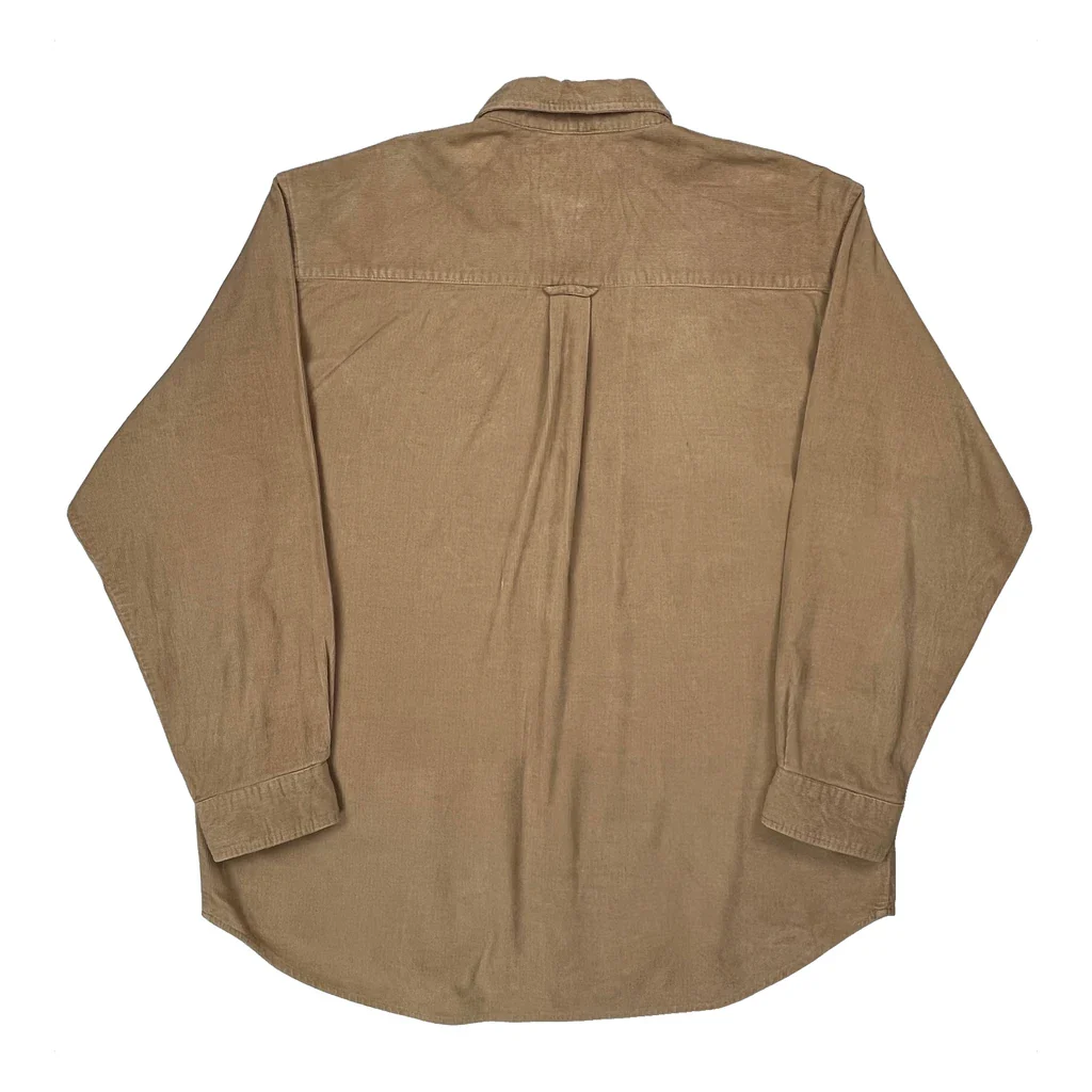 Wrangler Cord Shirt - XL Beige Cotton - Image 2