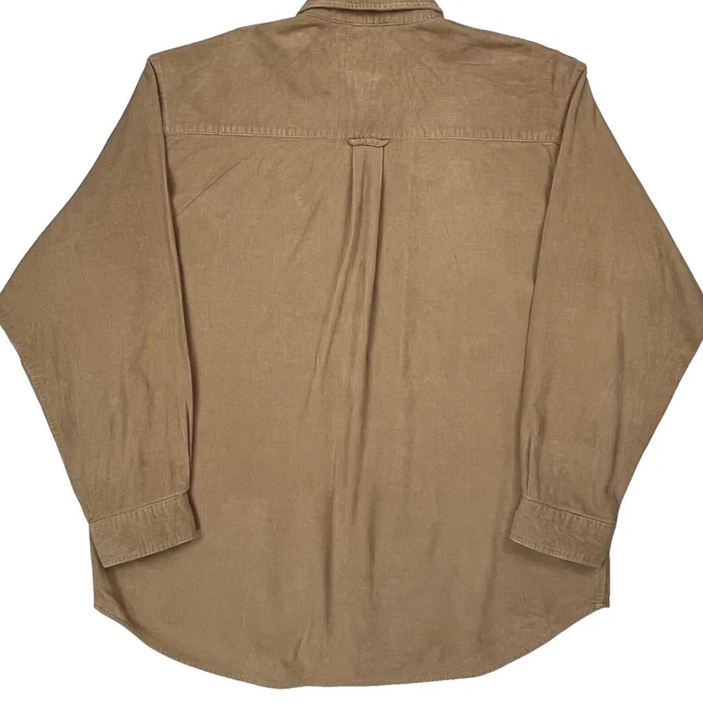 Wrangler Cord Shirt - XL Beige Cotton - Image 6