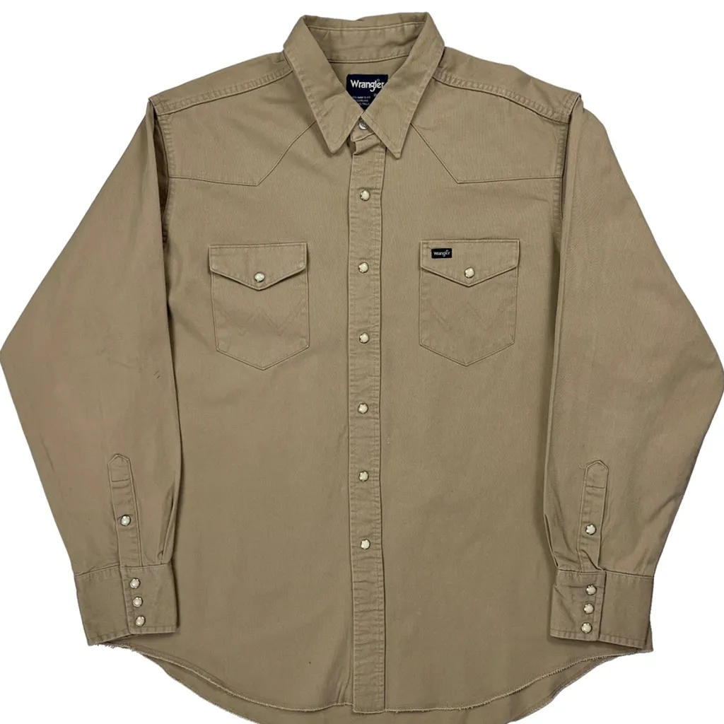 Wrangler Shirt - 2XL Beige Cotton - Image 4