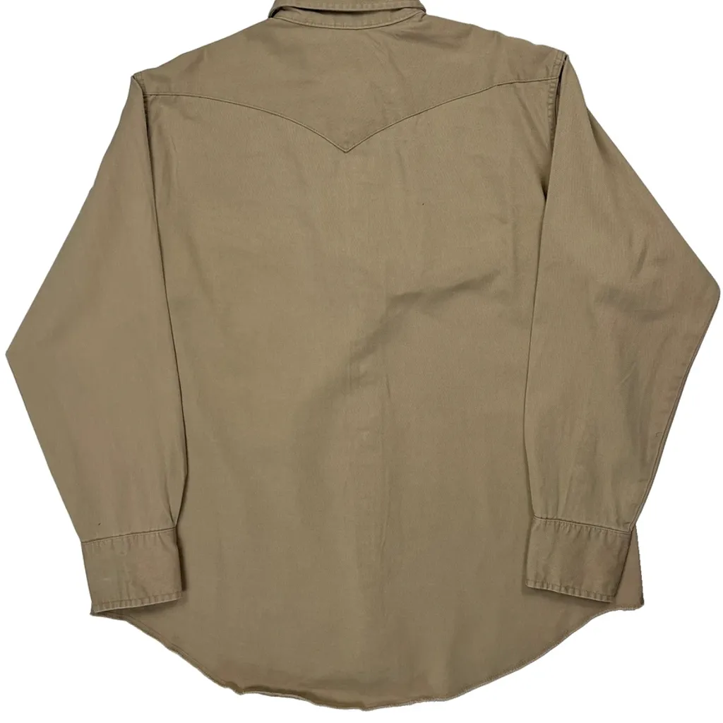 Wrangler Shirt - 2XL Beige Cotton - Image 7