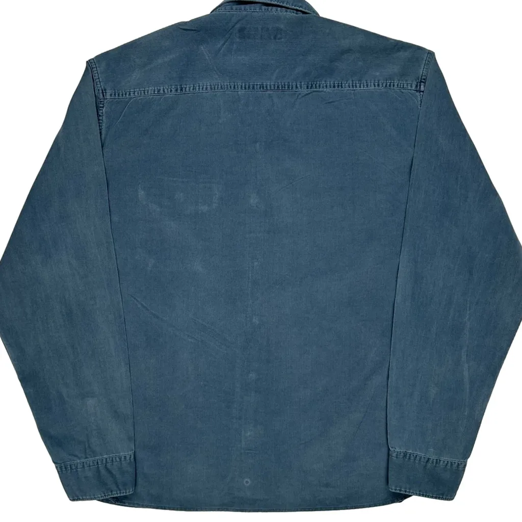 Wrangler Corduroy Shirt - XL Blue Denim - Image 7