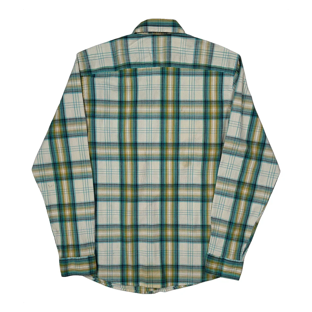 Wrangler Checked Shirt - Medium Multicoloured Cotton Blend - Image 2
