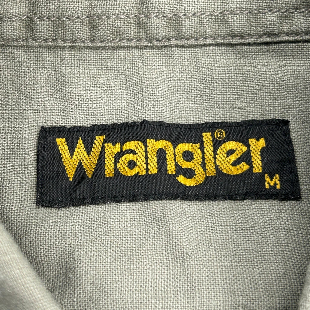 Wrangler Short Sleeve Shirt - Medium Green Cotton - Image 3