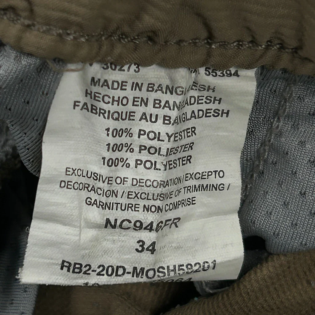 Wrangler Shorts - Medium Khaki Polyester - Image 3