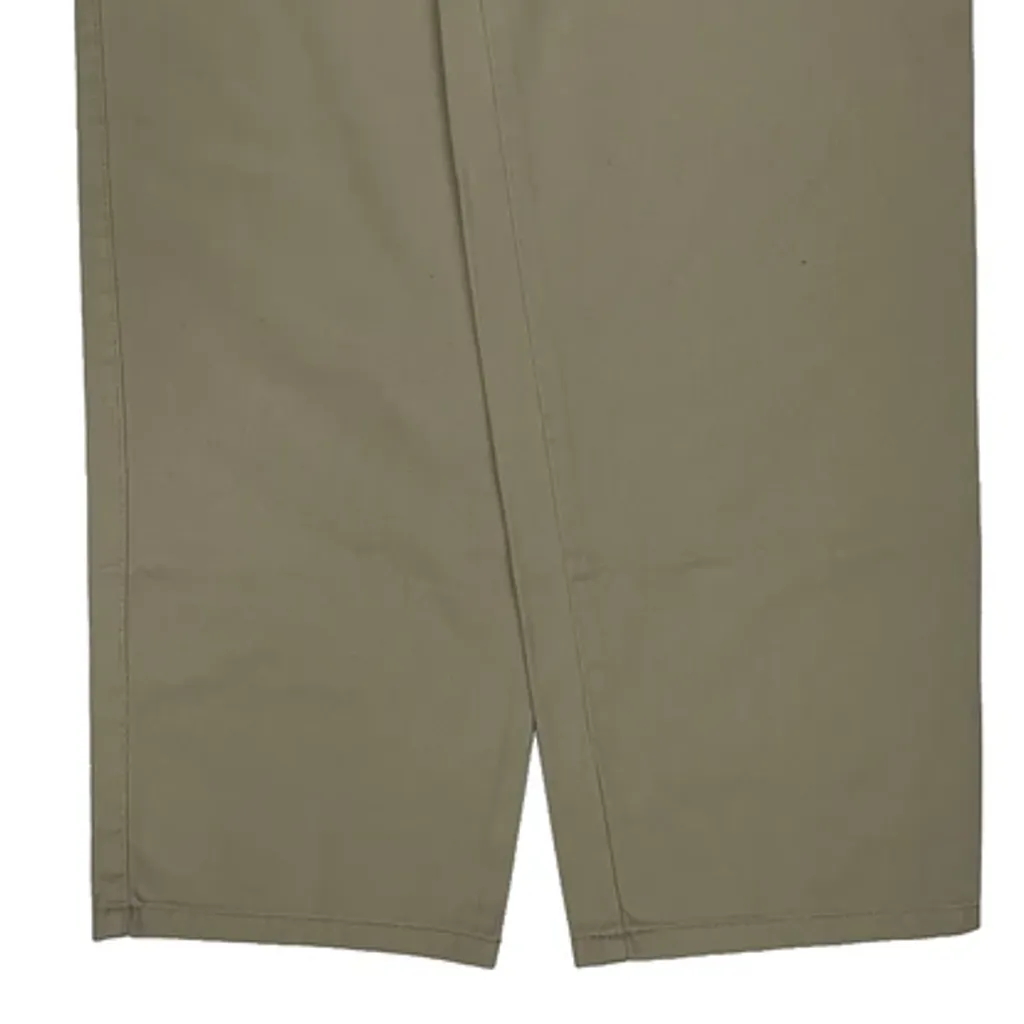 Wrangler Pleated Trousers - 32W 34L Beige Cotton - Image 9