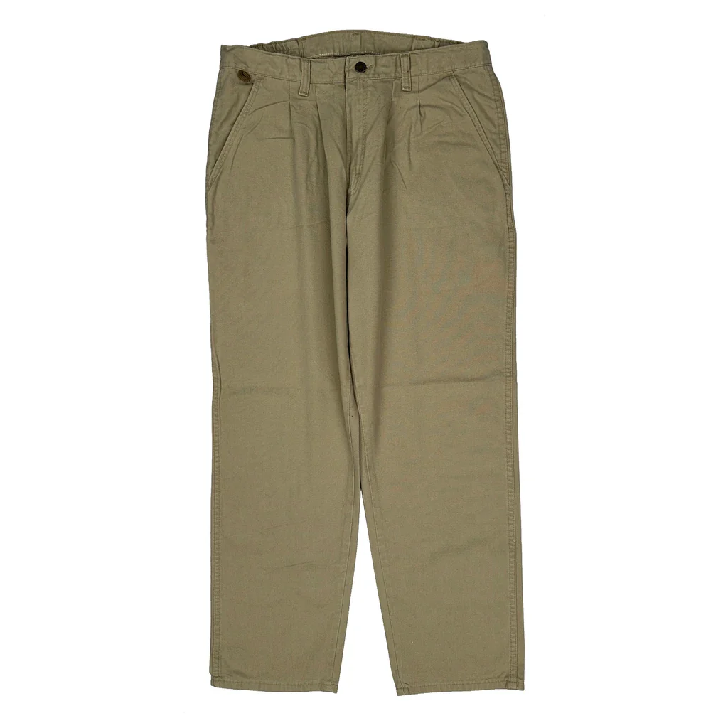 Wrangler Trousers - 34W 30L Beige Cotton - Image 2