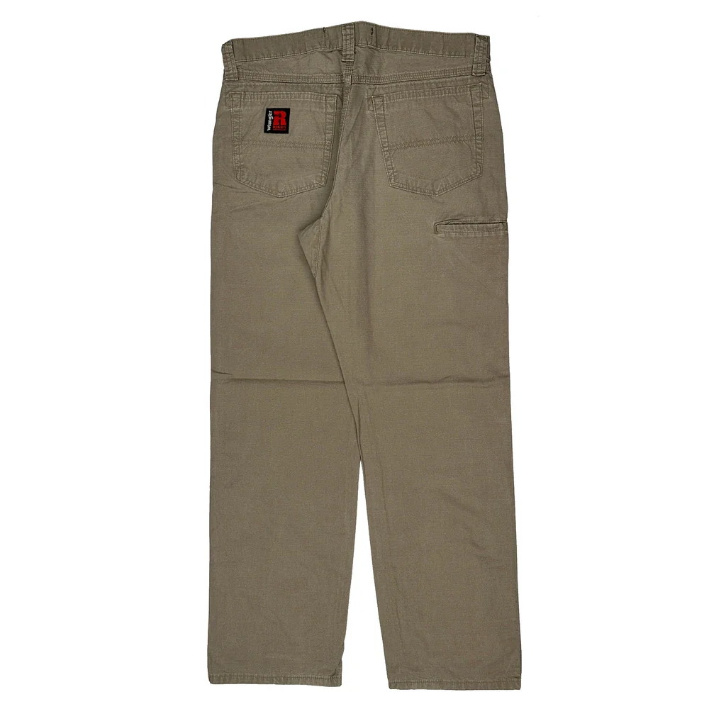 Wrangler Trousers - 36W 32L Khaki Cotton