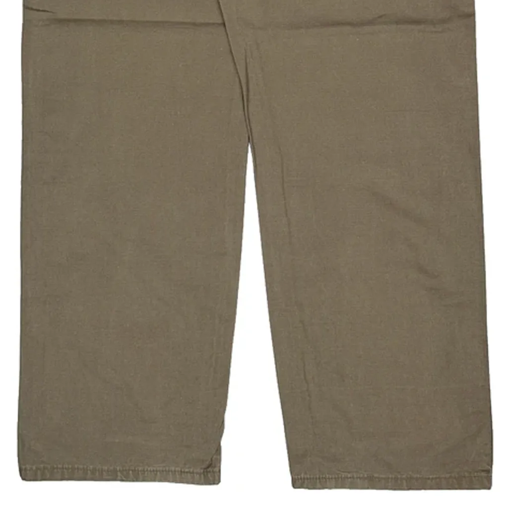 Wrangler Trousers - 36W 32L Khaki Cotton - Image 8