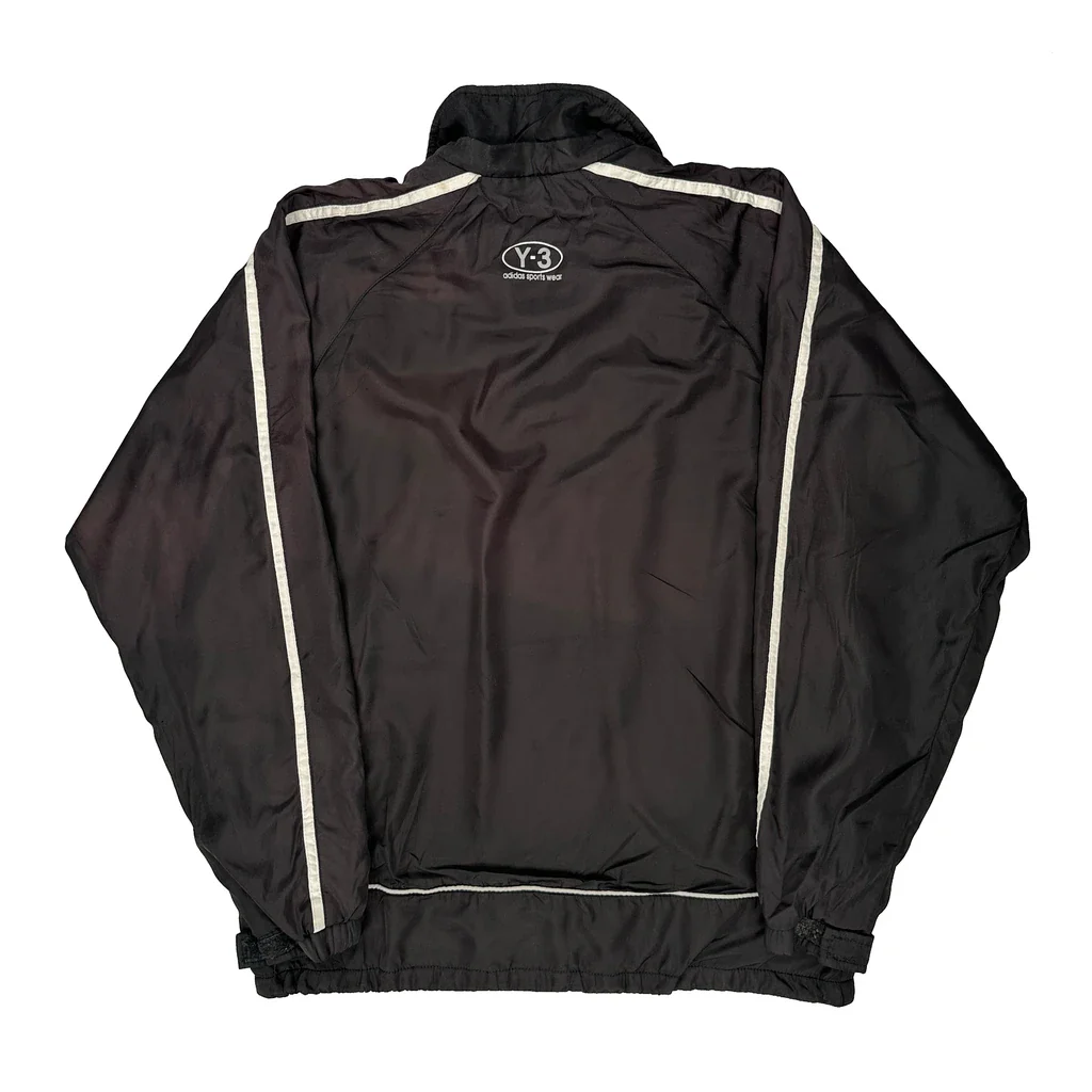 Y-3 Adidas Yohji Yamamoto Track Jacket - Large Black Polyester - Image 2